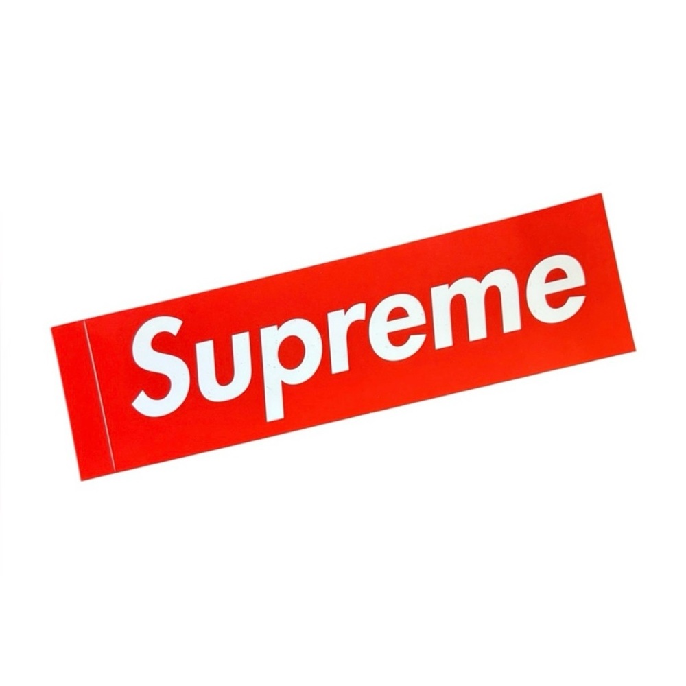 SUPREME Logo Sticker Red & White Brand New!